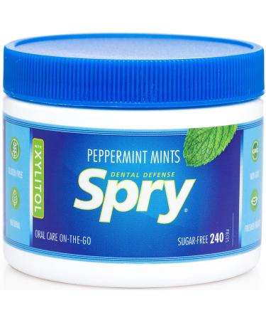 Xlear Spry Power Peppermints Sugar Free 240 Count (144 g)