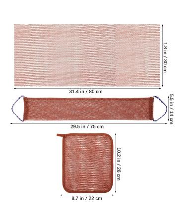 FOMIYES African Net Sponge Washcloth | Exfoliating Body Scrubber & Bathing Essentials Kit for Face & Back | Ideal for Shower & Skincare - Buy Online on GoSupps.com