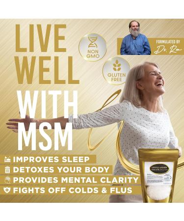 Gold Standard Organic Sulfur Crystals 2lb - 99.9% Pure MSM Crystals - High-Purity MSM Supplement Powder - Large Granular Flakes - 3rd Party Tested for Purity 2 Pound (Pack of 1) - Buy Online on GoSupps.com