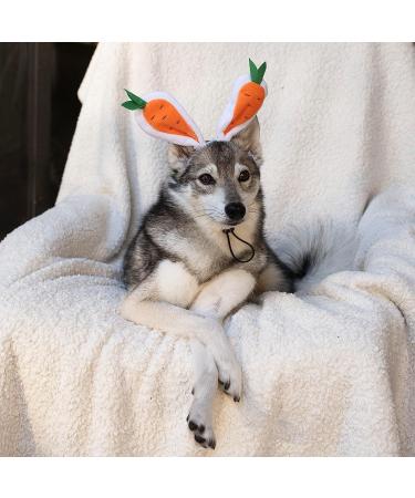 Midlee Carrot Bunny Ears Easter Dog Headband Costume (Small) - Buy Online on GoSupps.com
