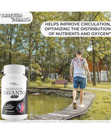 Blood Flow Vavanto Pro - Our Best Blood Circulation Booster - Mens Blood Flow Care - Our Best Blood Flow Support - Blood Flow Capsules - Blood Flow Pills - Max Blood Flow Vavanto Growth Circulation - Buy Online on GoSupps.com