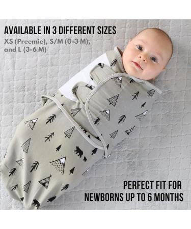 Mama Cheetah Baby Swaddle Sack Easy Swaddles for Boy & Girl 0-3 Month - Grey - Pack Of 3 - Buy Online on GoSupps.com