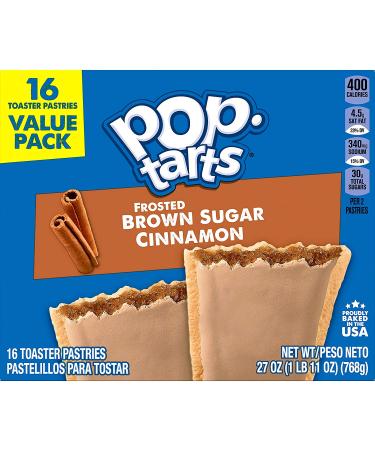 Pop-Tarts Frosted Brown Sugar Cinnamon - 64 Breakfast Toaster Pastries | Fun Kids Snacks - Buy Online on GoSupps.com