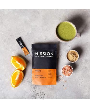 Hydrate Matcha Tea Sachets - Matcha Powder with Orange & Yerba Mate (10 Count) - Buy Online on GoSupps.com