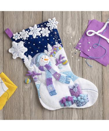 Bucilla Frosty Night 18-Inch Felt Applique Stocking Kit - Buy Online on GoSupps.com