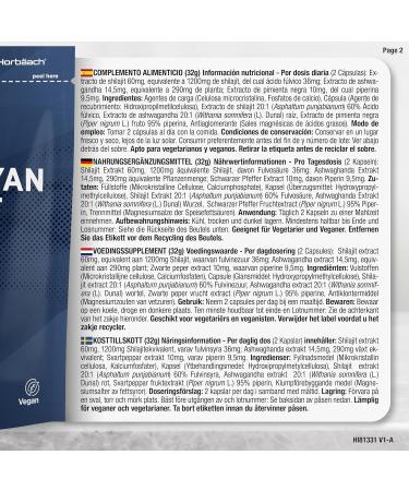 Horbaach Shilajit Pure Himalayan Capsules 15000mg 201 Extract 60 Fulvinezuur Pur Shilajitcapsules by Horbach - Buy Online on GoSupps.com