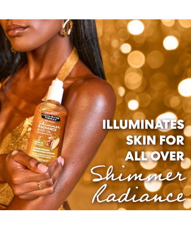 Palmer's Cocoa Butter Formula Shimmer Body Oil with Vitamin E - 5.1 Fl Oz | Radiant Skin Hydrating Oil for Dark Tones & Tans | International Shipping Available - Buy Online on GoSupps.com