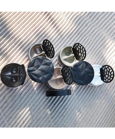Lensbix Geometric Contact Lens Container - Futuristic 3D Design | Stylish Gift for Lens Wearers (NO21 Cappuccino) - Buy Online on GoSupps.com