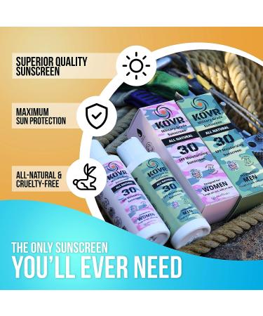 Kovr Military Grade Sunscreen SPF 30 | Reef Friendly | Broad Spectrum Moisturizing Sunblock for Men - 4 oz - Buy Online on GoSupps.com