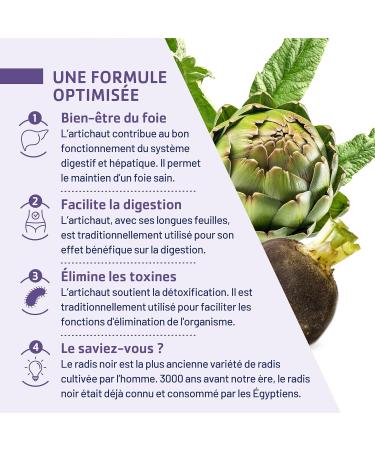 JUVAMINE - Artichaut Radis Noir - Detox du foie - D puratif Bien- tre du foie - D toxification - Confort Intestinal - 10 ampoules x 10 ml - Programme 10 jours- Certifi BIO - Fabriqu en France - Buy Online on GoSupps.com