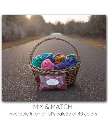 Hand Dyed Wool Roving | Super Soft BFL Combed Top | Artisanal Craft Fiber for Spinning, Felting, Weaving & Embellishments - Old Gold | 1 oz - Buy Online on GoSupps.com
