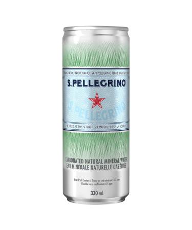 S. PELLEGRINO Sparkling Carbonated Water 24x330 mL Cans