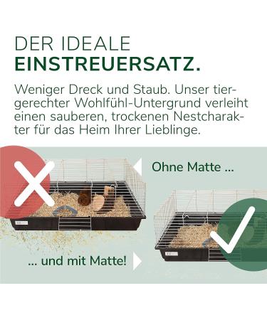 Natural Hemp Rodent Mat 100x40cm | Eco-Friendly Floor Cover for Rabbits Hamsters & Small Animals | Perfect for Cages & Stalls - Buy Online on GoSupps.com