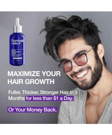 Biotin Hair Growth Serum - DHT Blocker for Men & Women - Anti Thinning & Hair Loss - Made in USA by Guyology Labs - Buy Online on GoSupps.com