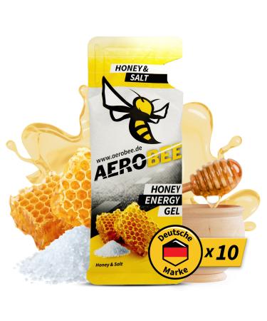 Aerobee Energy Gel Classic - Honey & Salt 10x26g 100% natural energy gel from honey Really delicious sports gel for endurance sports Energy Gel power gel sport sports food Honey & Salt (10 Gels) - Buy Online on GoSupps.com