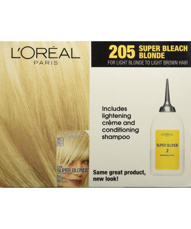L'Oreal Paris Super Blonde Creme Lightening Kit 205 - Light Brown to Super Bleach Blonde - Buy Online on GoSupps.com
