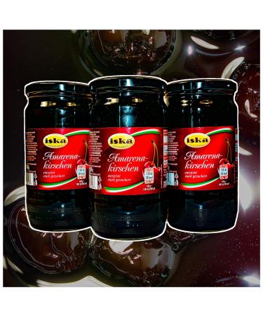Premium Italian Amarena Cherries in Syrup - 4 x 890g Glass Jars | Specialty Food from Food-United - Buy Online on GoSupps.com