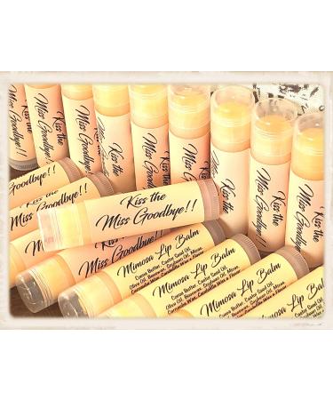 10 KISS THE MISS GOODBYE Mimosa Flavored Lip Balms - Perfect Favors for Bridal Showers & Bachelorette Parties - Buy Online on GoSupps.com