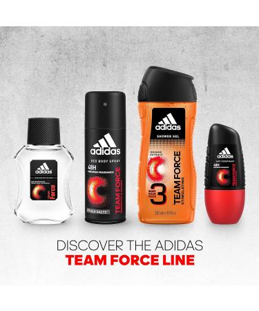 Adidas Team Force Shower Gel for Men - 8.4 oz | Refreshing & Invigorating | Buy Internationally - Buy Online on GoSupps.com