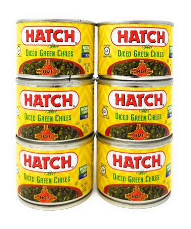 Hatch Diced Green Chiles 4oz HOT (QTY 6)