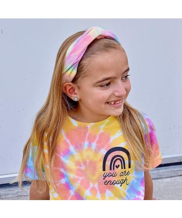 4 Pack Tie Dye Spa Headbands for Girls - Soft Non-Slip Turban Headwraps - Stretch Tie-Dye Hair Accessories - Sleepover Party Essential - Buy Online on GoSupps.com