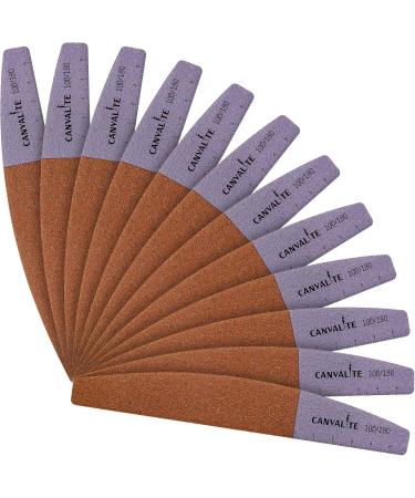 Canvalite 12pk Professional Nail Files for Gel Nails - Double-Sided 100/180 Grit Washable & Reusable Nail Buffer Block - Ideal for Salon & Home Use - Buy Online on GoSupps.com