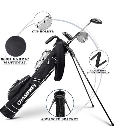 CHAMPKEY Lightweight Golf Stand Bag | Ideal for Driving Range & Par 3 Courses - Buy Online on GoSupps.com