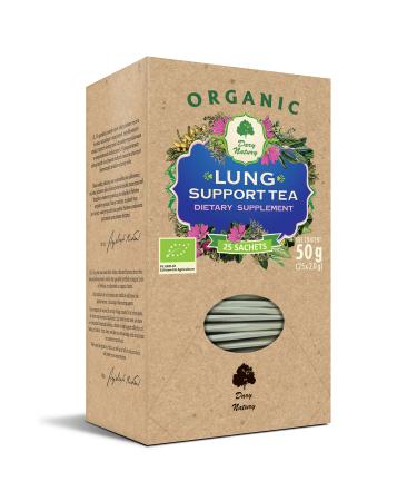 Organic herbal tea Lung Support Tea Bags 25x2g Organic Farming product with Iceland Lichen Pine Bud Thyme Sage Leaf Body Regeneration Boost Immune System Natural Detox
