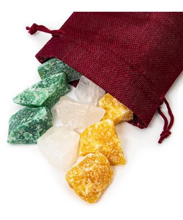 Power and courage |250g |100% natural stones |Jute bags |Premium water stones |Your healing stone gem water mixture |Source water cleaned 250g strength and courage