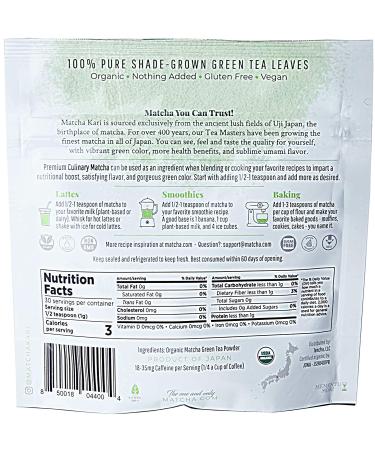 Dr. Weil Matcha Kari - Organic Japanese Culinary Grade Matcha Green Tea Powder - 30g (1.05 oz) - Pack of 1 - Buy Online on GoSupps.com