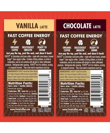 Forto Coffee Shots Variety Pack - 6 Pack - Buy Online on GoSupps.com