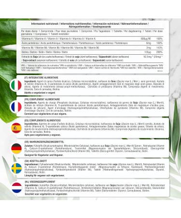 Menopause Support Tablets for Women | 180 Vegan SOYA Isoflavones & Vitamin B6 Tablets by Horbaach - Buy Online on GoSupps.com