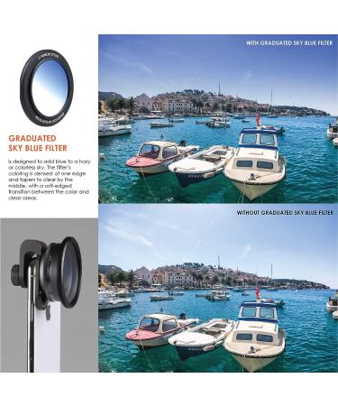 Z-Prime 16mm Multicoated Graduated Color Filter Kit for Ztylus Z-Prime Lens: CPL, Orange Sunset, Sky Blue, ND Filters - Buy Online on GoSupps.com