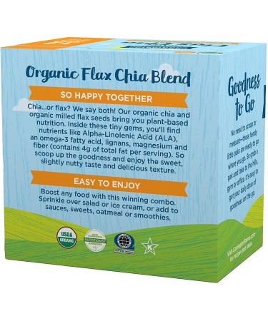 Carrington Farms Organic Flax Chia Paks 5.08 oz 12 Packets - Pack of 6 | Varying Packaging Options - Buy Online on GoSupps.com