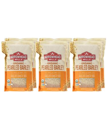 Arrowhead Mills Organic Pearled Barley 28 oz. Bag - Pack of 6 | USDA Certified | Shop Now! - Buy Online on GoSupps.com