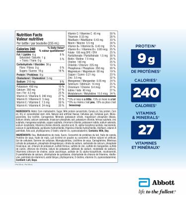 Ensure Regular Nutritional Supplement Shake Nutrition To Stay Active And Energetic Vanilla 6 x 235-mL Bottles Vanilla 235 ml (Pack of 6) - Buy Online on GoSupps.com