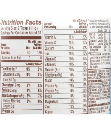 Nestle Ovaltine Rich Chocolate Mix 12 oz - Delicious and Nutritious Drink Mix - Buy Online on GoSupps.com