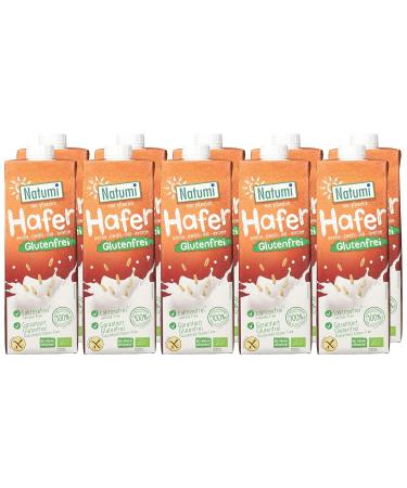 Buy Natumi Gluten Free Unsweetened Oat Drink - Organic Vegan Milk Substitute 1 L (Pack of 10) - International Shipping Available - Buy Online on GoSupps.com