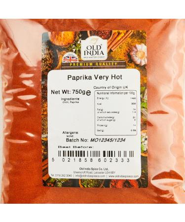 Old India Paprika Very Hot 750g - Premium Quality Spice for Intense Flavors - Buy Online on GoSupps.com