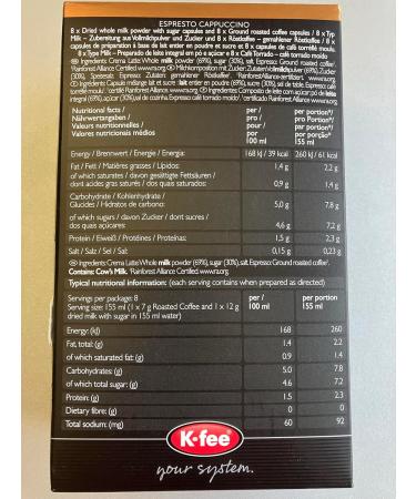 Espresso type Cappuccino pack of 6 x 142 g) - Buy Online on GoSupps.com