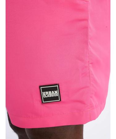 Urban Classics Men's Swimming Trunks | Quick-Dry Block Swim Shorts in Neon Pink | Sizes XS-5XL Available - Buy Online on GoSupps.com