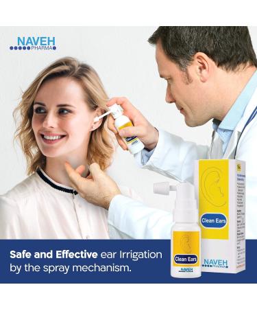 Naveh Pharma CleanEars Earwax Removal Spray Bundle - 0.5 Fl Oz & 1 Fl Oz for Adults and Babies - Buy Online on GoSupps.com