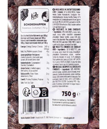 KoRo - Dark Chocolate Coated Hazelnuts 750g - Buy Online on GoSupps.com