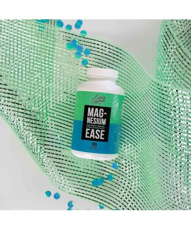 Lively Vitamin Co. Magnesium Ease | Chelated & Highly Bioavailable | Supports Tension, Stress, Nerves & Immune Function | Relief for RLS, Headache & Migraine | 180 Vegan Capsules - Buy Online on GoSupps.com