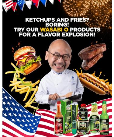 WASABI-O Authentic Japanese Wasabi Sauce & Paste Combo - Real Wasabi Hot Sauce for Sushi & Salad - 62g & 43g - Buy Online on GoSupps.com