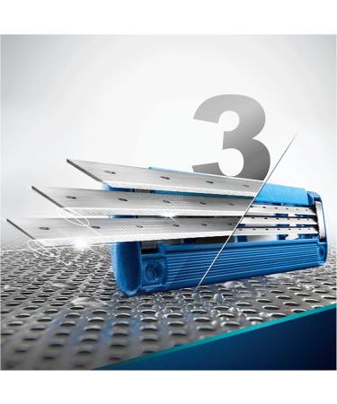 Gillette Mach3 Turbo Razor Blades Men Pack of 4 Razor Blade Refills Stronger Than Steel Blades Enhanced Lubrastrip - Buy Online on GoSupps.com