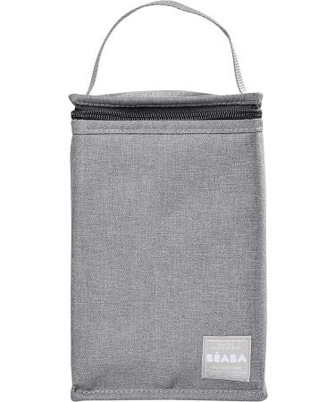 ABA Insulated Baby Meal Pouch - Large Capacity Thermal Bottle Storage Bag - Grey | Soft Waterproof Material, Foldable Design - Buy Online on GoSupps.com