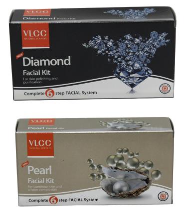 VLCC Diamond Facial Kit & Pearl Facial Kit Combo