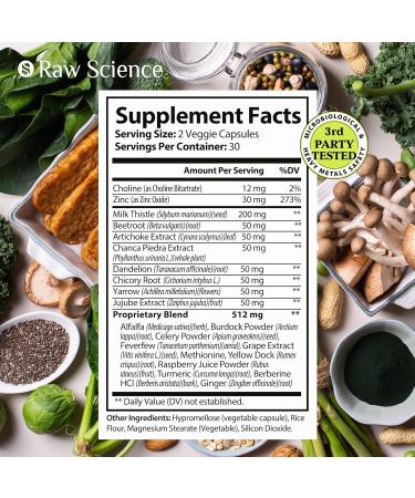 Liver Cleanse Detox & Repair Supplement - Milk Thistle Dandelion Root Turmeric & More - 60 Capsules for Liver Health & Gallbladder Support - International Shipping Available - Buy Online on GoSupps.com