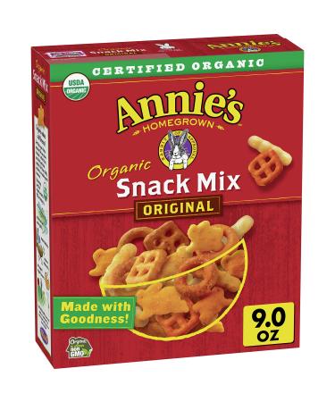 Annie's Organic Assorted Crackers and Pretzels Snack Mix, 9 oz Original 9 Ounce (Pack of 1)